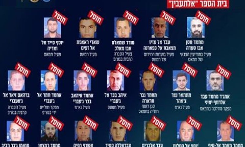 19 מן המחבלים שחוסלו