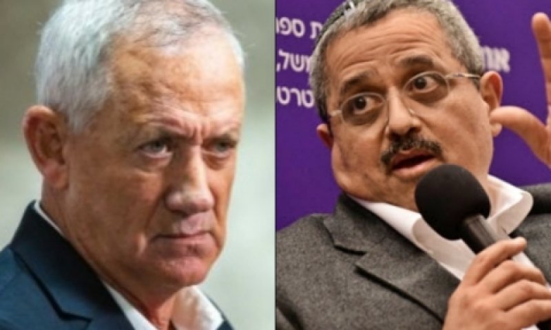 רוני אלשיך ובני גנץ. פגישה חריגה [צילום: תומר נויברג ואוליביה פיטוסי, פלאש 90]