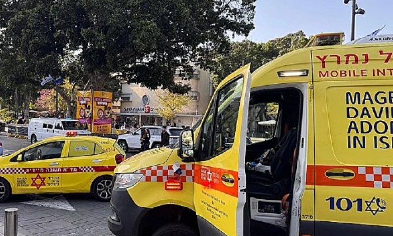 זירת הפיגוע ברמת גן [צילום: תיעוד מבצעי מד"א]