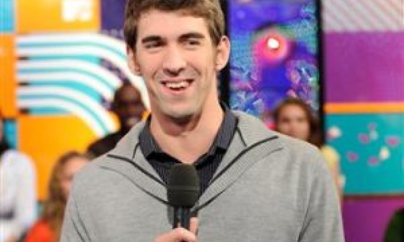 פלפס ב-MTV ביום רביעי האחרון [צילום: AP]