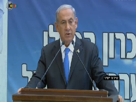 נתניהו. אפשר להתמודד ולהמשיך [צילום: מן הטלוויזיה]