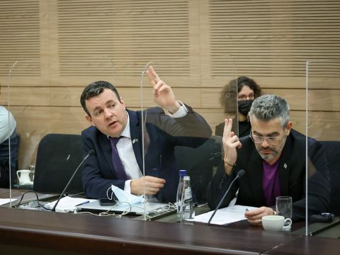 בועז טופורובסקי ויבגני סובה [צילום: נועם מושקוביץ/דוברות הכנסת]