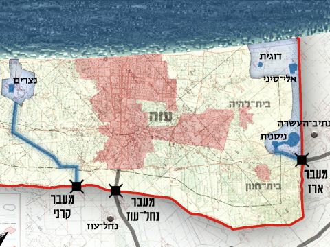 מפת צפון הרצועה