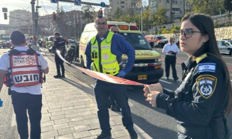 זירת פיגוע הירי בירושלים [צילום: דוברות המשטרה]