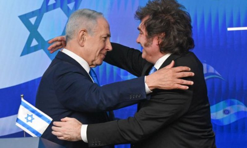 נתניהו ומיליי. ארגנטינה - מצפן אזורי [צילום: קובי גדעון/לע"מ]