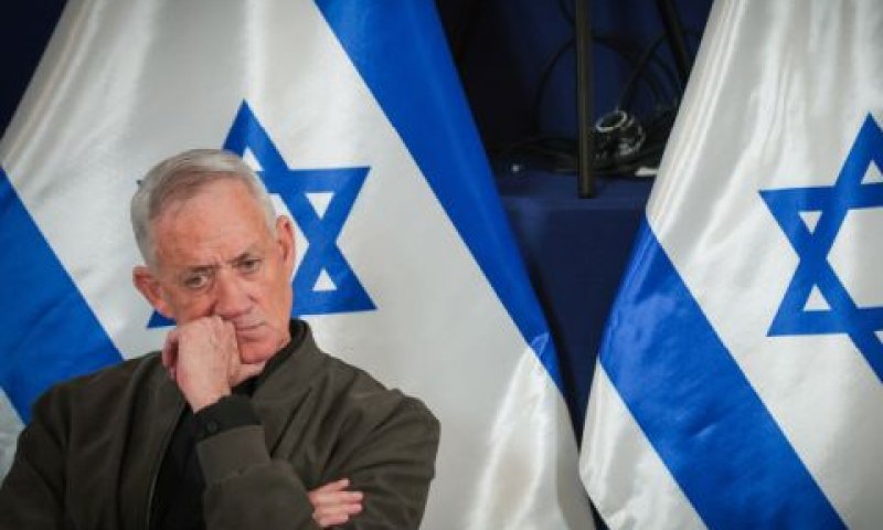 גנץ. הסרת איום חמאס במקום מיטוט שלטונו [צילום: נועם ריבקין פנטון/פלאש 90]