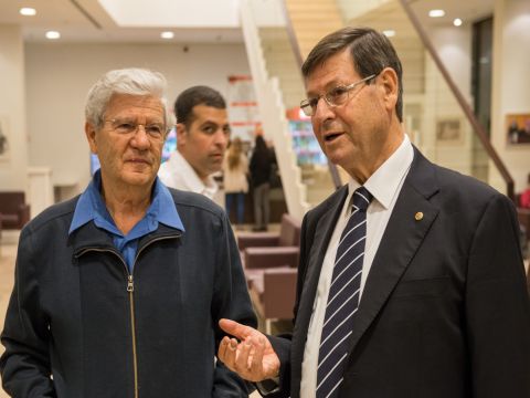 חיים יבין ואהרן ברק [צילום: אריק סאלין]
