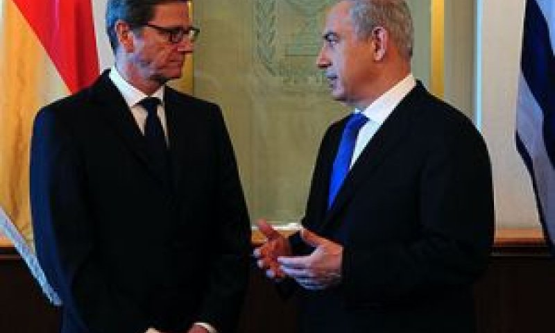 בנימין נתניהו + שר החוץ של גרמניה גידו ווסטרוולה [צילום: לע"מ]