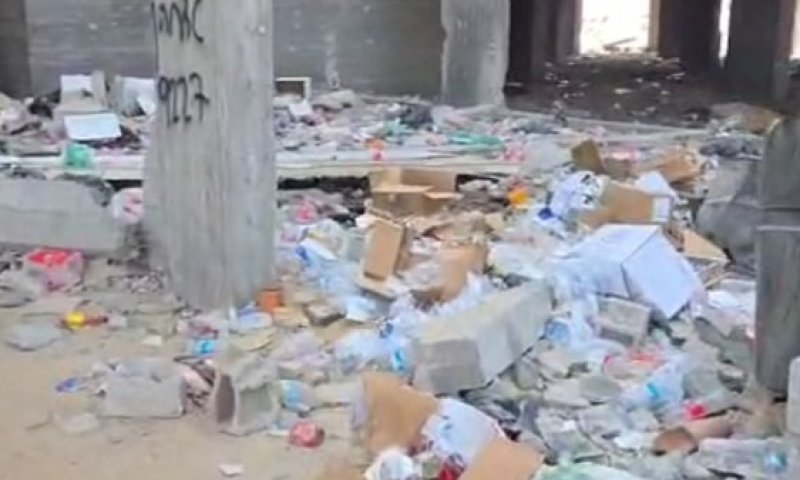 מפגע תברואתי במקום בו ישנים לוחמים ברפיח