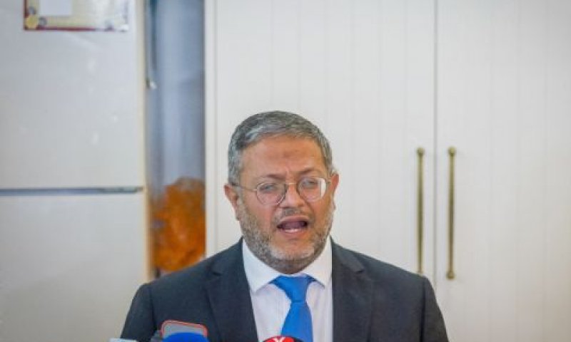 בן-גביר. התעקש לנאום [צילום: פלאש 90]