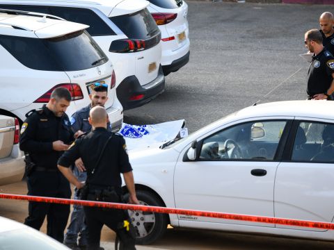 זירת הרצח בראשון לציון [צילום: פלאש 90]