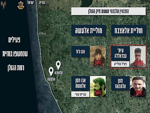 תשתית הטרור ׳תיק הגולן׳ [צילום: דובר צה"ל]