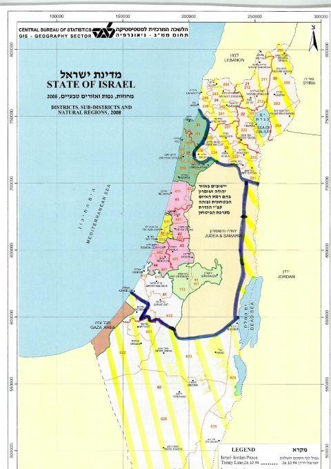 מפת אזורי העדיפות הלאומית המעודכנת