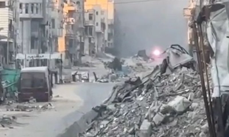 אש מכיוון המגנן [צילום: רשתות ערביות]