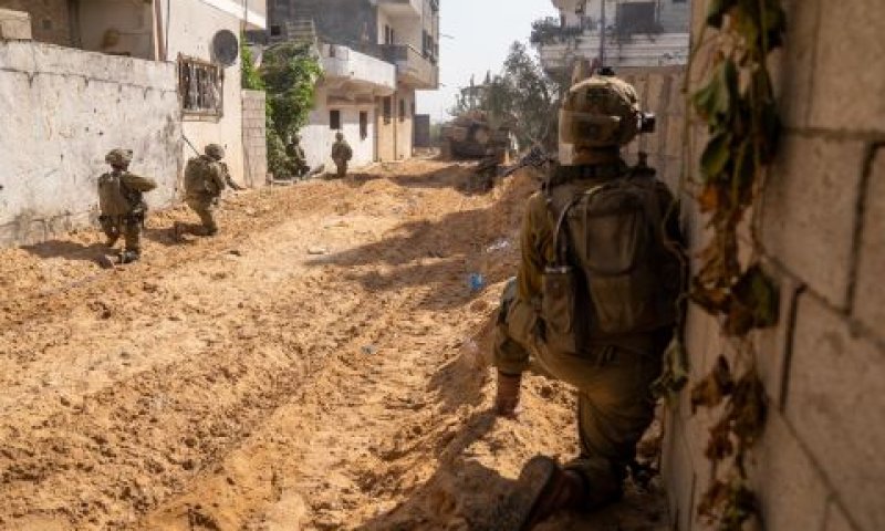 לוחמה של כוחותינו בשטח בנוי [צילום: דובר צה''ל]