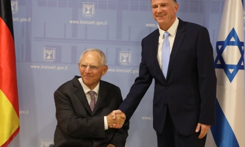 וולפגנג שוייבלה ואדלשטיין בכנסת [צילום: יצחק הררי, דוברות הכנסת]