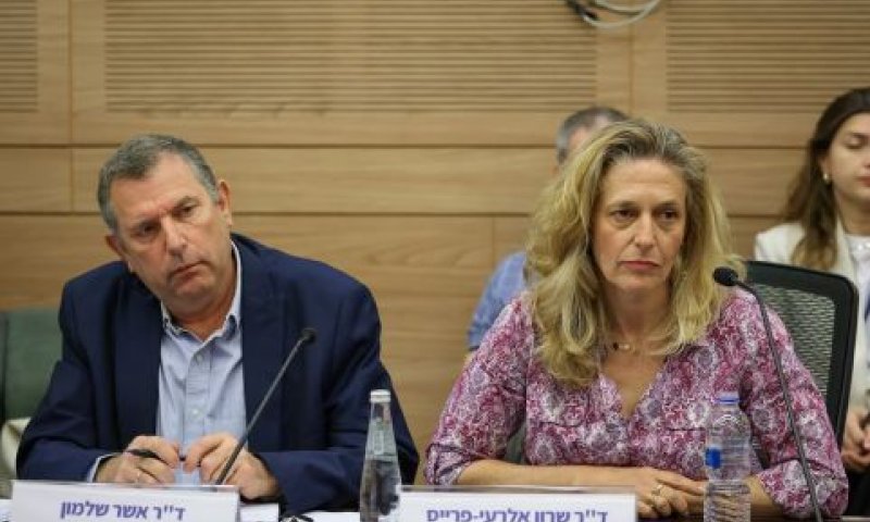 שרון אלרעי-פרייס, אשר שלמון [צילום: נועם מושקוביץ/דוברות הכנסת]