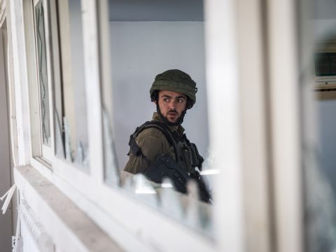 בית שנפגע בנתיב העשרה [צילום: הדס פרוש/פלאש 90]