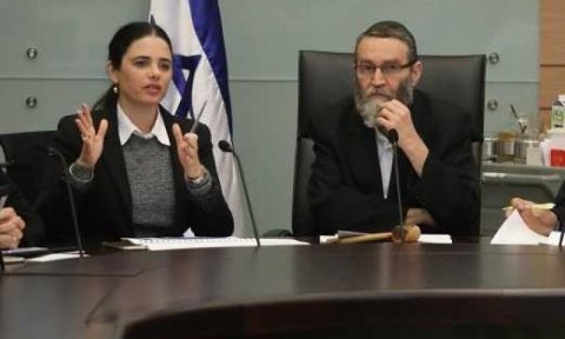 גפני ושקד בוועדה [צילום: דוברות הכנסת]