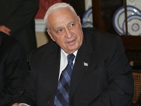 שרון בפגישה הלילה עם חברי קונגרס [AP]