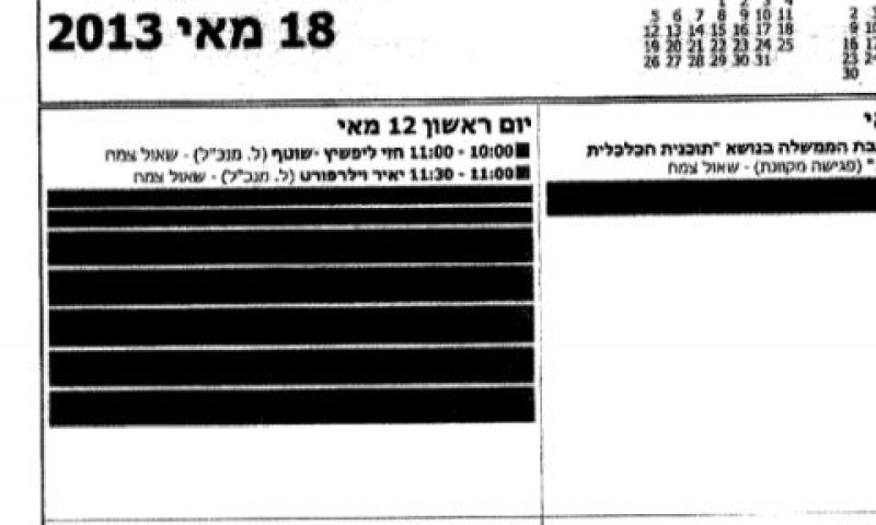 פגישות מושחרות ביומן