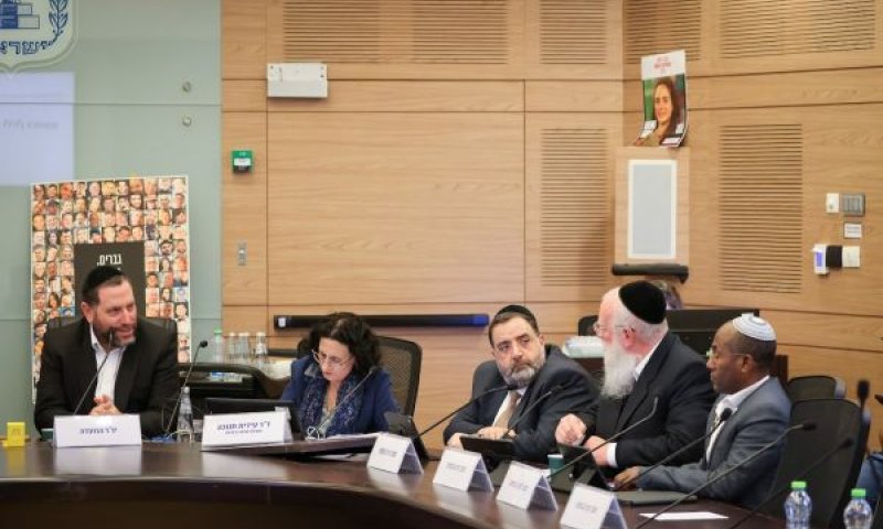 משה סוומון, משה רוט, אברהם בצלאל, אליהו ברוכי [צילום: דני שם-טוב/דוברות הכנסת]