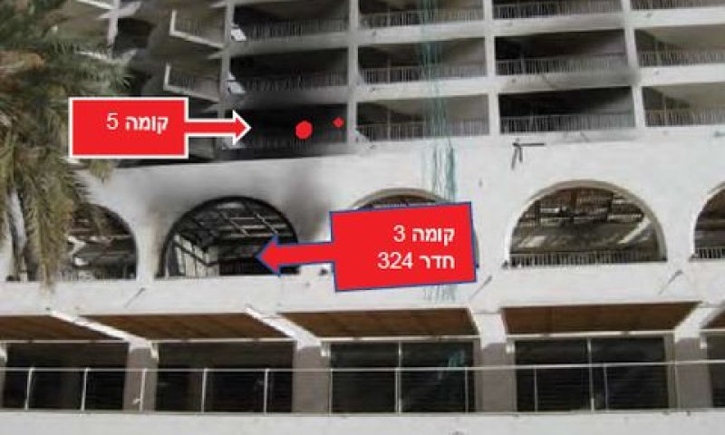 מוקד הדליקה על פי דוח החוקר