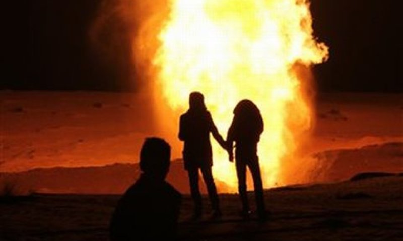 הצינור שפוצץ [צילום: AP]