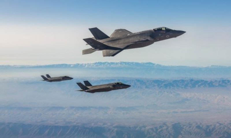 מטוסי ה'אדיר' (F-35I) בדרך לתקיפה באירן [צילום: דובר צה"ל]