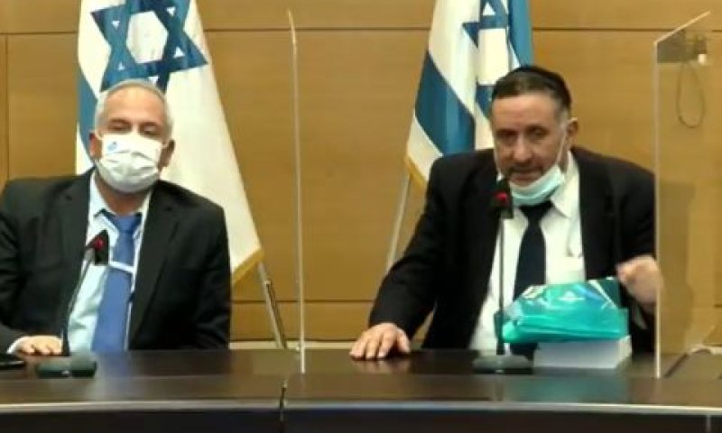 יאיר פרץ ויורם אדרי [צילום: דוברות הכנסת]