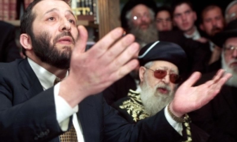 אריה דרעי. בימיו כיו"ר שס לצד הרב עובדיה יוסף [צילום: פלאש 90]
