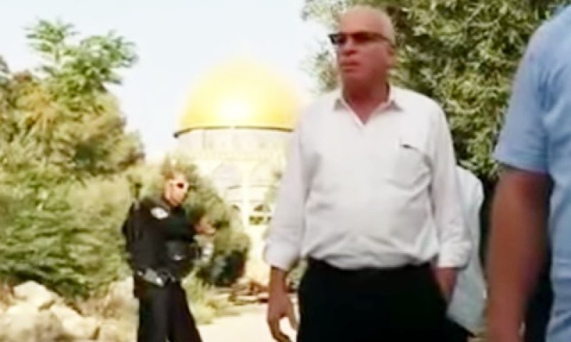 אריאל בהר הבית. מתואם [צילום: יוטיוב]