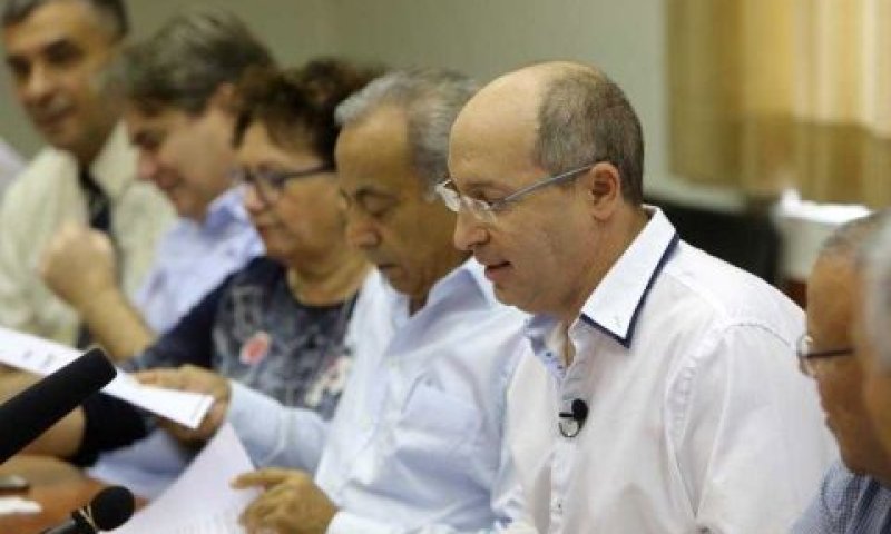 בית נבחרי ההסתדרות והיו"ר, אבי ניסנקורן [צילום: אורן כהן/דוברות ההסתדרות]