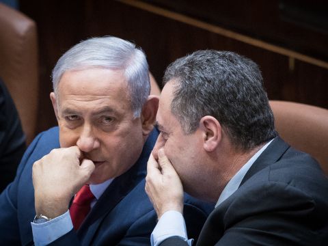 נתניהו, כ"ץ. נערכים לתקופה אפשרית באירן [צילום: יונתן זינדל, פלאש 90]
