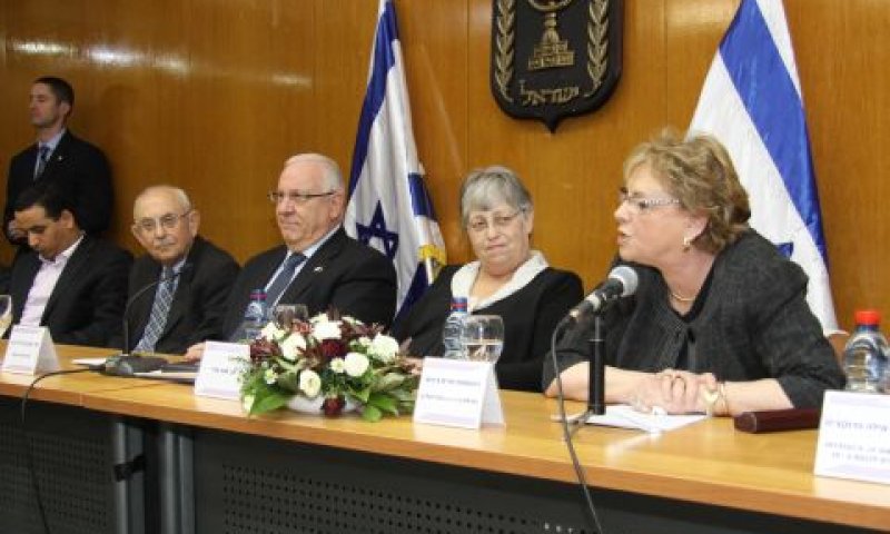 ביניש, אדרי, ריבלין, גולדברג וחסון [צילום: איציק הררי]