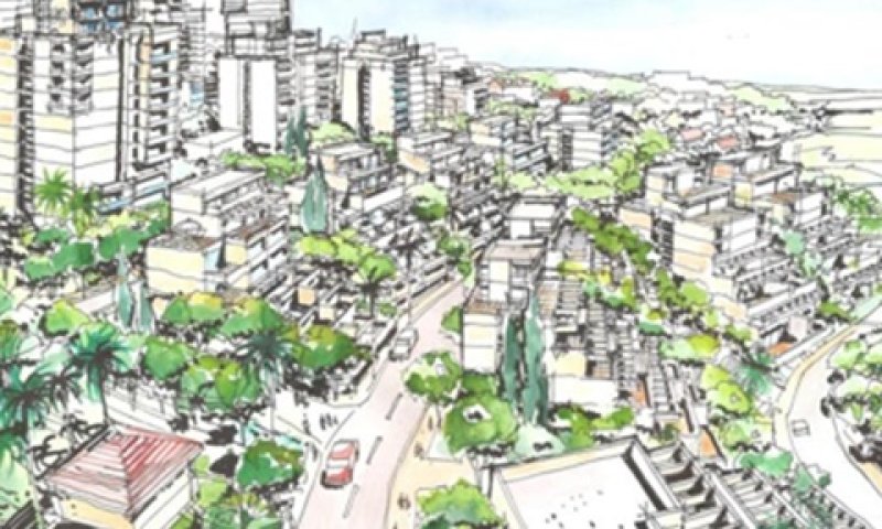 הדמיית הבניה המתוכננת בבית שמש [צילום: משרד מתכננים סולסי]
