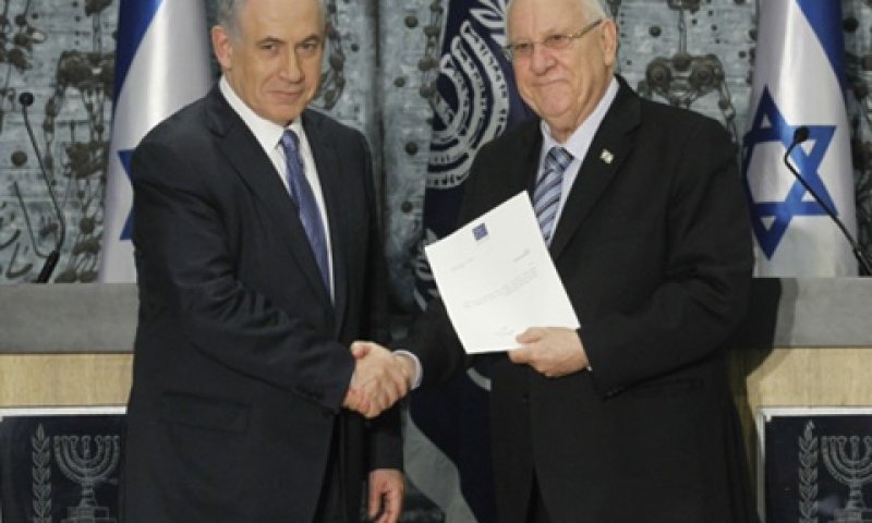 נתניהו וריבלין, הערב בבית הנשיא [צילום: פלאש 90]