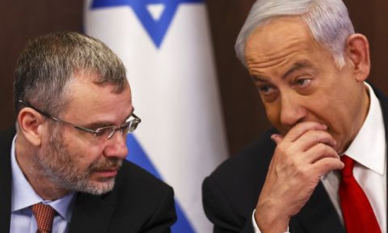 נתניהו ולוין. "האמת חייבת לצאת לאור" [צילום: רונן זבולון/פול רויטרס עבור AP]