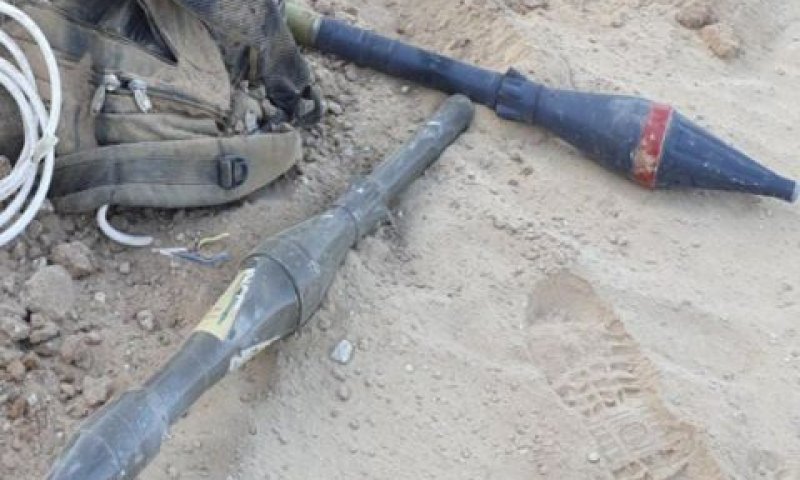 תיעוד כלי הנשק שנתפסו על המחבלים [צילום: דובר צה"ל]