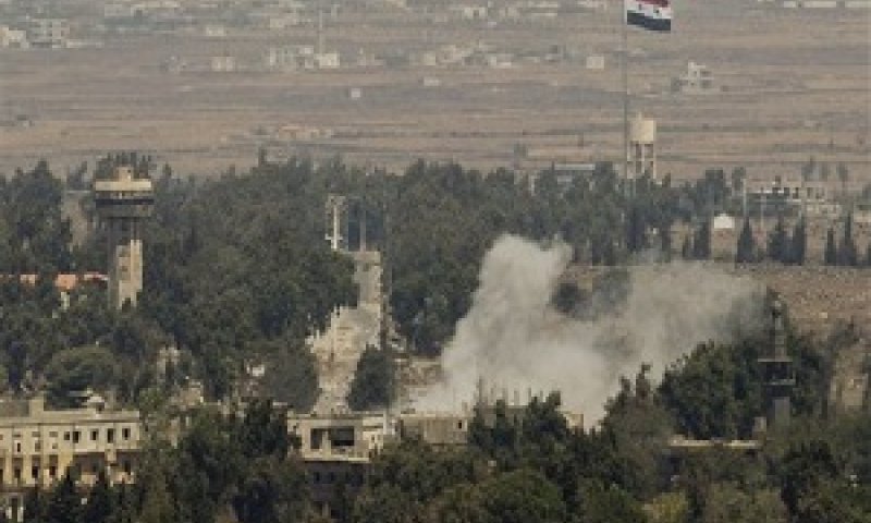 ירי מרגמות באזור קונייטרה. גבול מתוח [צילום: AP]