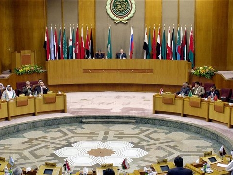 פוטין בבניין הליגה הערבית [AP]
