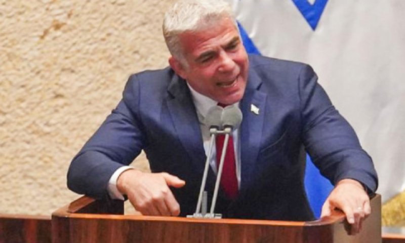 לפיד. נגיש אי-אמון גם בשבוע הבא [צילום: יהונתן סמייה/דוברות הכנסת]