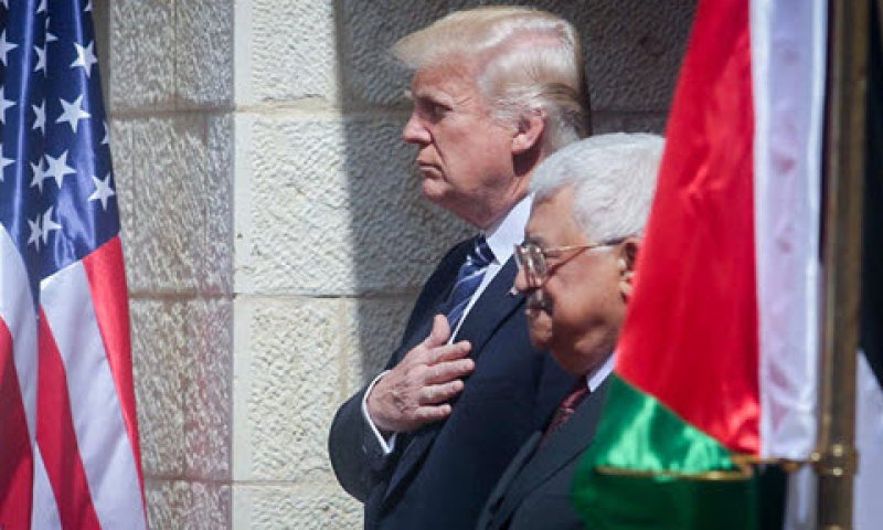 דונלד טראמפ ואבו מאזן [צילום: פלאש 90]