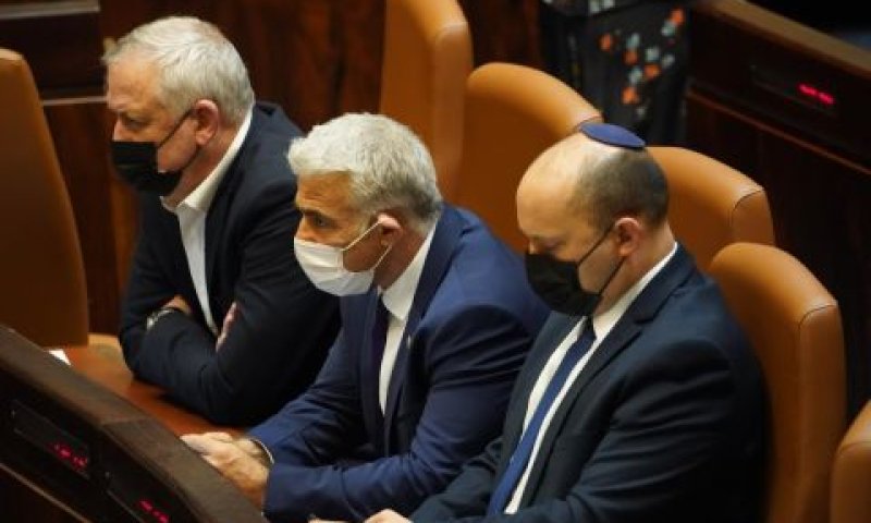 לפיד. "מתואם עם בנט וגנץ" [צילום: דני שם-טוב/דוברות הכנסת]