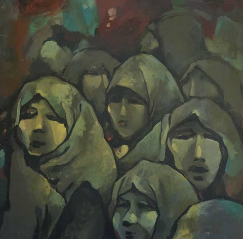 נשים ערביות, יעקב חייט, ביאנלה 1958