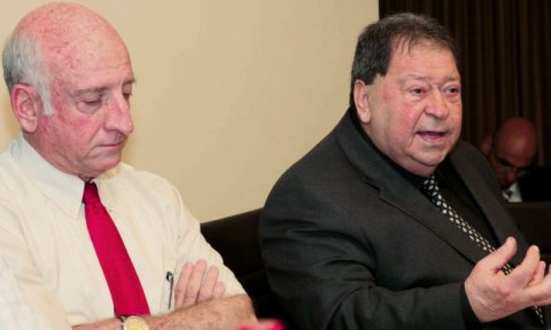 השר בנימין בן-אליעזר וד"ר אלי אופר, היום [צילום: אסף שילה, ישראל סאן]