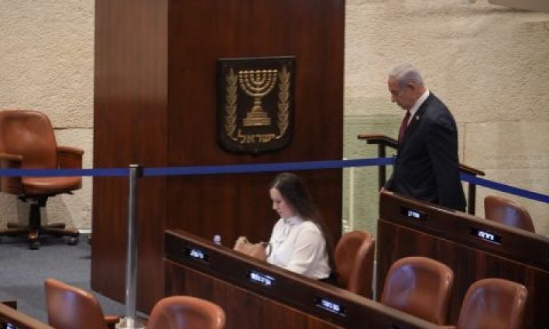 נתניהו היום בכנסת [צילום: דני שם-טוב, דוברות הכנסת]
