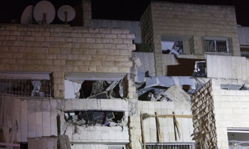 פיצוץ בלון גז [צילום: פלאש 90]