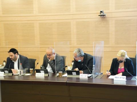 יוליה מלינובסקי, מיקי לוי, אוסאמה סעדי, ינון אזולאי [צילום: דני שם-טוב/דוברות הכנסת]