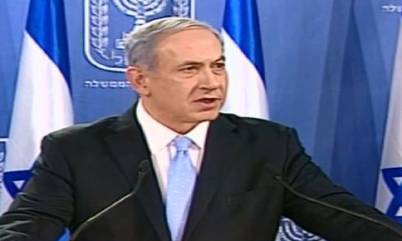 נתניהו. לא מפחד מדרך ארוכה [צילום: מן הטלוויזיה]